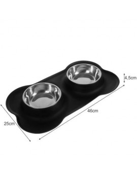 DVOJNA SKLEDA ZA PSA / MAČKO - 450ml | Foxit.si