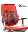 Red mesh ergonomic office chair